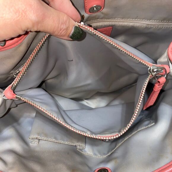 Coach 19681 Perforated Signature Leather Carryall Satchel Shoulder Bag - Picture 5 of 14